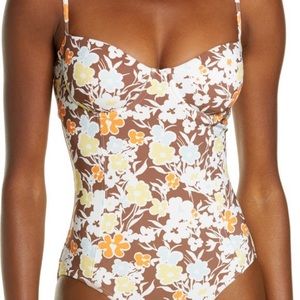 Tory Burch NWT Size Medium floral swim suit